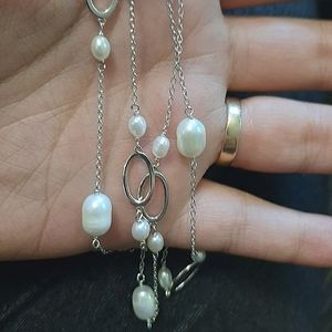 Freshwater Pearls Sterling Silver Necklace
